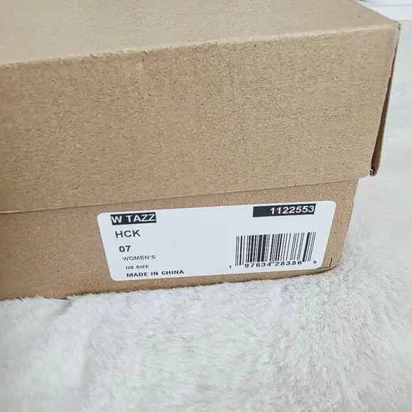 UGG Tazz Platform Slippers Hickory Brown Suede Women’s Size 7 New - Picture 16 of 16